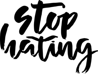 Stop hating. Modern dry brush lettering.