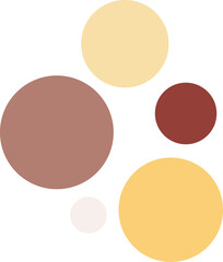 Simple minimalist nude color palette with swatches. Earth-toned colors combination