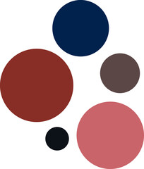 Simple minimalist color palette with swatches. Perfect colors combination