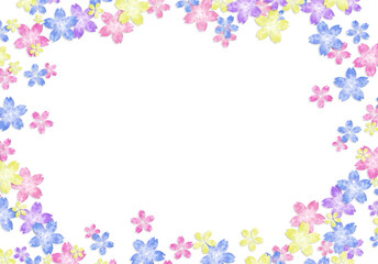 花柄【和風背景・シリーズ】