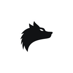 Fototapeta premium head of a wolf logo vector stock illustration