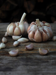 Thai northern redcurry spice pork soup and garlic 