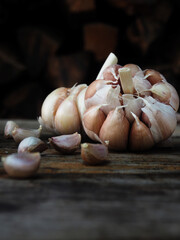 Thai northern redcurry spice pork soup and garlic 