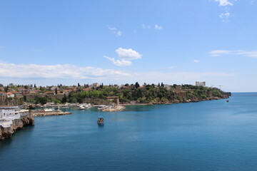 Fototapeta na wymiar view of the port country Antalya