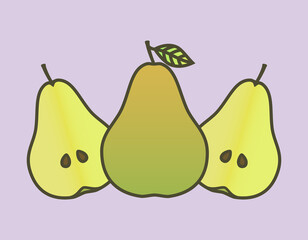 Three pears