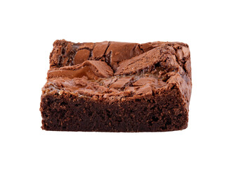 delicious delicious of chocolate cake isolated on white background