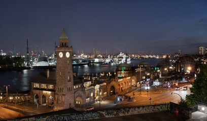 Hamburg, Stintfang bei Nacht, Streetfotografie