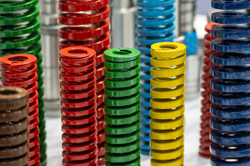 The group of coil spring for mold and die industrial.
