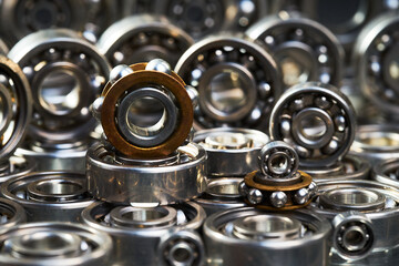 Bearings. Ball bearings. Thrust bearings. - obrazy, fototapety, plakaty