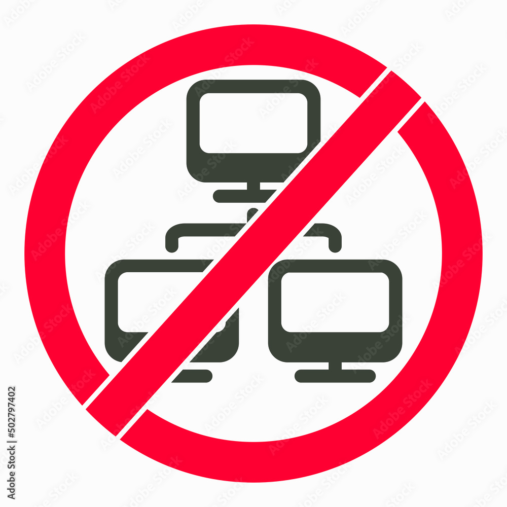 Poster no network. there is no connection with the computer. there is no connection to the server. the netw