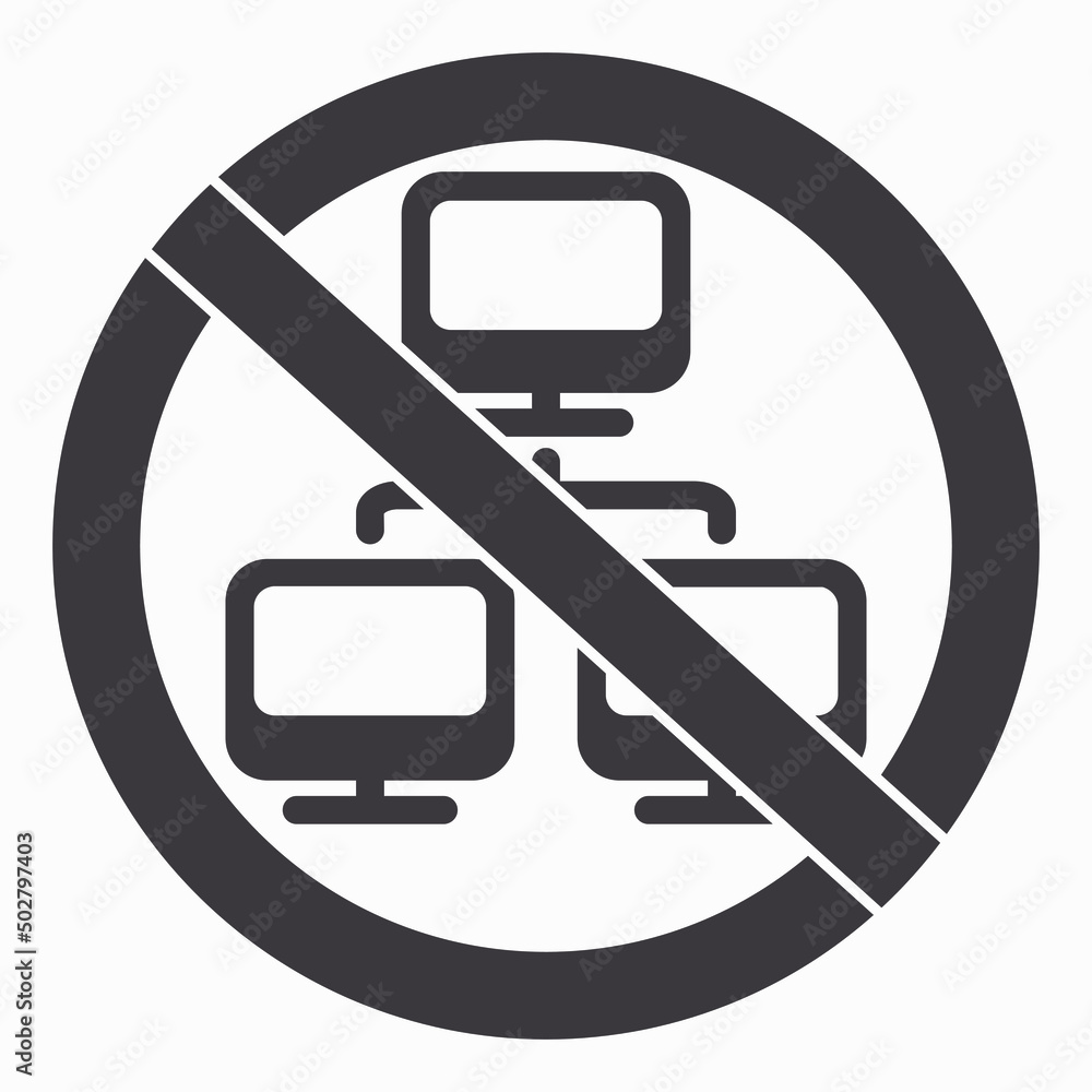 Poster no network. there is no connection with the computer. there is no connection to the server. the netw