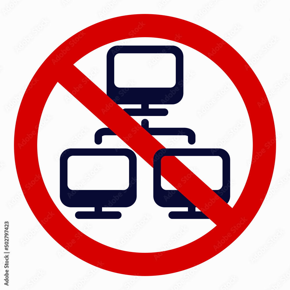 Poster no network. there is no connection with the computer. there is no connection to the server. the netw