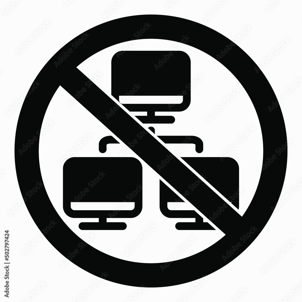 Poster no network. there is no connection with the computer. there is no connection to the server. the netw