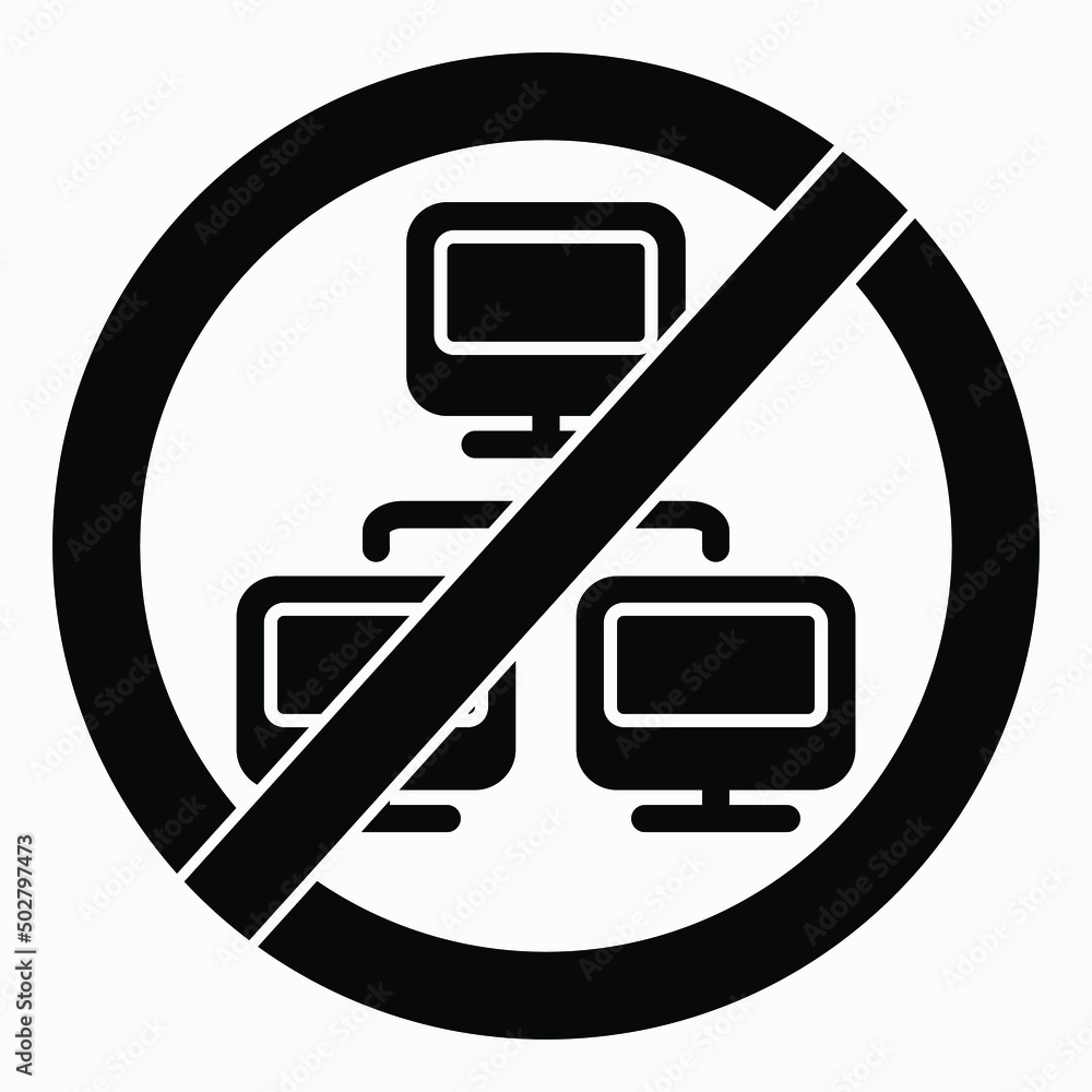 Poster no network. there is no connection with the computer. there is no connection to the server. the netw