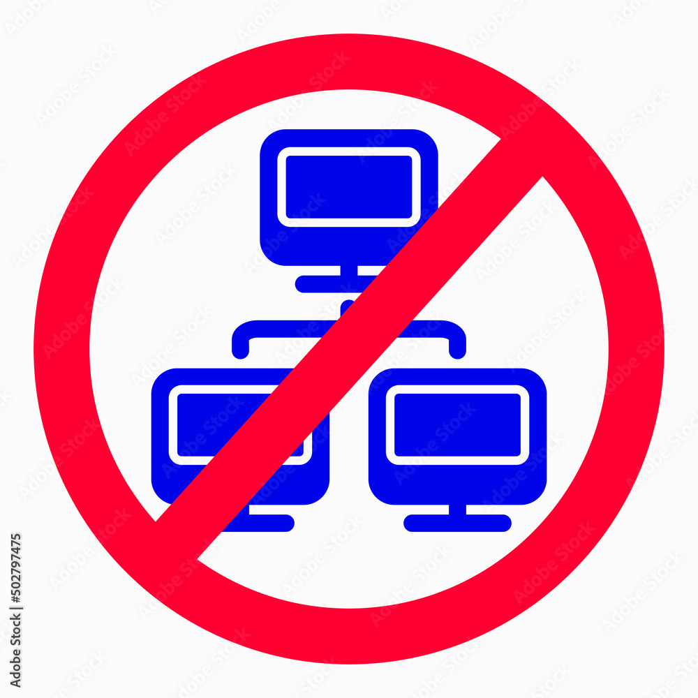 Poster no network. there is no connection with the computer. there is no connection to the server. the netw
