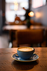 Cup of taste coffee.