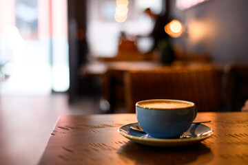 Cup of taste coffee.