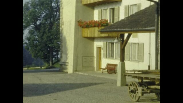 Switzerland 1958, Stable on a Swiss farm