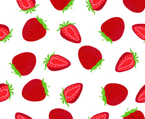 strawberry background, vector, fruit, sweet and sour, red