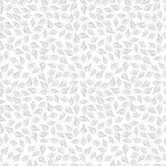 A set of oak leaves seamless pattern, 1000x1000, Vector graphics.