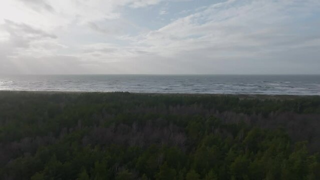 Baltic sea during the storm