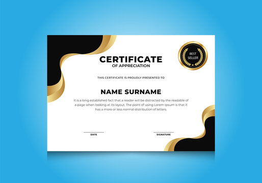 Award certificate | appreciation certificate | achievement certificate template | professional certificate