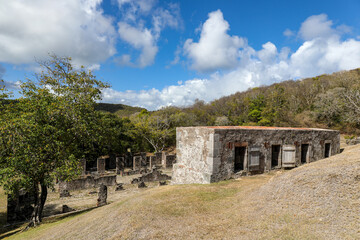 Fototapeta na wymiar Dubuc Castle in Caravelle Peninsula - Trinite, Martinique, French Antilles