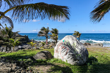Nord-Plage beach - Macouba, Martinique, French Antilles