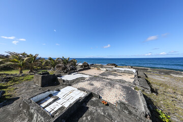 Ruins on Nord-Plage beach - Macouba, Martinique, French Antilles