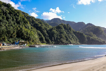 Grand-Rivière harbour, Martinique, French Antilles