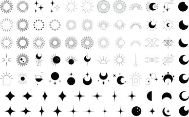 Set of celestial monoline elements