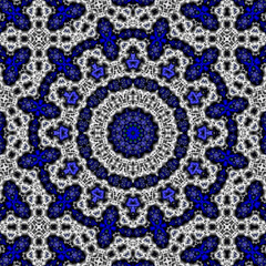 3d effect - abstract polygonal fractal pattern