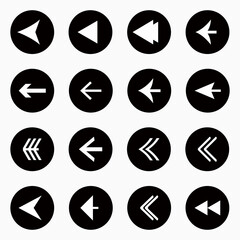 Arrow icon vector design. Big set of vector flat arrows. Collection of concept arrows for web design, mobile apps, interface and more.