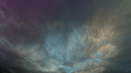 Naklejka na ściany i meble 3d effect - abstract stormy clouds