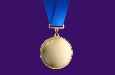 gold medal with ribbon, win, winner, gold