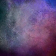 Fototapeta premium Galaxy space stars nebula abstract watercolor paint texture