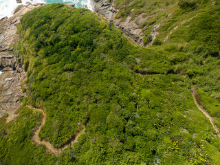 Vista aérea da peninsula de João Fernandes em Búzios, Rio de Janeiro