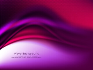 Abstract purple color wave design background