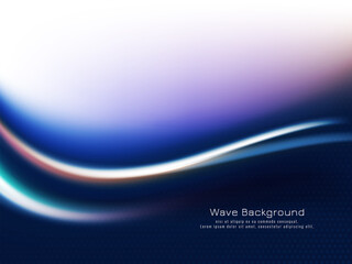 Modern stylish colorful wave design background