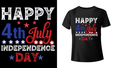 Happy 4TH July Independence Day T-Shirt Design,