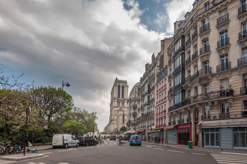 Fototapeta na wymiar Notre Dame de Paris en France