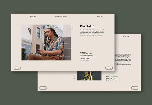 Simple Portfolio Layout with Digital Publishing Features