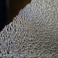 Abstract colourful macro bubbles in oily water