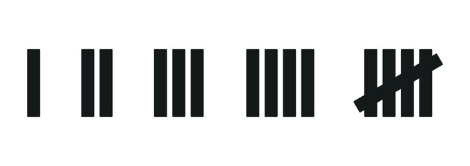 Lines, Number Line, Number Symbol, Number Vector, Counting, Number Scribble, Number Cross Out, Vector Illustration Background