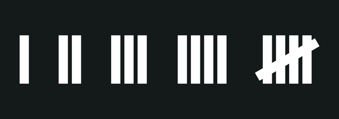 Lines, Number Line, Number Symbol, Number Vector, Counting, Number Scribble, Number Cross Out, Vector Illustration Background