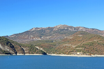 Lac de Castillon in France	