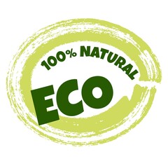 Eco products sticker, label, badge and logo