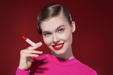 Obraz premium fashionable red colour