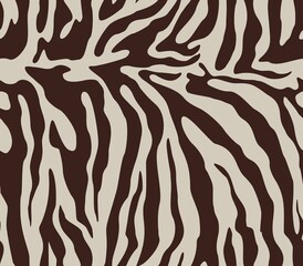 zebra vector print seamless stripes on white background