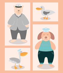 sailor animals icons